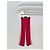 Céline Rote Baumwollhose mit weißen Streifen - Ansicht 2