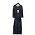 Chanel 22S Langes Spitzenkleid Schwarz