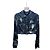 Chanel Jacke aus Seide mit Ombré Logo Schwarz