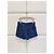 Miu Miu Denim Shorts Blau mit Logo Print - Ansicht 2