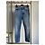 Calças Jeans Gucci em denim azul com bordado de morango - vista 2