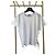 Louis Vuitton Top blanco de algodón con escote cutout XS