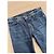 Jeans Céline in denim blu con dettagli di perline - vista 4