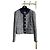 Chaqueta de tweed gris Céline 21FW