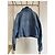 Jaqueta denim Miu Miu com logo all-over azul - vista 2