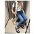Chanel Jeans Blau Denim mit Schneeflocken Steppmuster - Ansicht 8