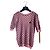 Chanel 20P Top de Algodón con Patrón de Cuadros Diamante Rosa y Blanco