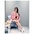 Giacca in tweed di lana rosa Miu Miu - vista 6