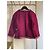 Chanel Bouclé Tweed Jacke in Burgundy Größe 34 - Ansicht 2