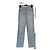 Chanel 25P Jeans aus blauem Denim mit Perlen