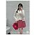 Dior kurzer Rock aus Seide rot mit Logo Print - Ansicht 7