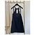 Miu Miu Schwarzes Halterkleid aus Viskose mit Schleife - Ansicht 2