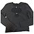Alexander Wang Top Negro de Manga Larga con Logo y Detalles de Cristal
