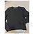 Alexander Wang Top Negro de Manga Larga con Logo y Detalles de Cristal - vista 5