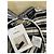CHANEL 23C Top in seta multicolore a righe bianche e nere - vista 3