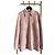 Cárdigan Chanel de punto de cashmere rosa acolchado de diamantes