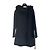 Max Mara Studio Wool Coat Black with Fur Collar