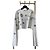Top a maniche lunghe Miu Miu Bianco con Paillettes Floreali