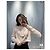 Top a maniche lunghe Miu Miu Bianco con Paillettes Floreali - vista 5