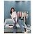 Top a maniche lunghe Miu Miu Bianco con Paillettes Floreali - vista 6