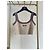 Miu Miu Gestreiftes Logo Baumwoll Tanktop Beige - Ansicht 2