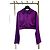 CHANEL 22A Camisa de seda roxa