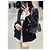 Chaqueta Chanel 21P de tweed negra y dorada cruzada - vista 7