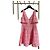 Vestido Chanel 24C de tweed rosa com decote em V