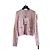 CHANEL 24P Rosa bestickter Cashmere Cardigan