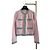 Chanel 24C Cardigã de cashmere rosa e verde
