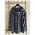 CHANEL 24S Felpa in cotone a righe bianche e nere - vista 2