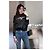 Chanel 23P Vaqueros Skinny Azules Denim con Logo de Lunares - vista 4