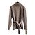Giacca Chanel 24K in tweed multicolore a quadri con cintura