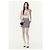 Chanel 24P Gestreifter Glitzerrock Grau - Ansicht 5