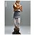 Chanel 24P Gestreifter Glitzerrock Grau - Ansicht 7