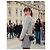 Chanel 24P Gestreifter Glitzerrock Grau - Ansicht 8