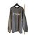Pull Céline en laine gris avec logo oversized