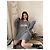 Pull Céline en laine gris avec logo oversized - vue 5