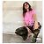 T-shirt Chanel 23P in cotone rosa con logo - vista 6