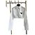 Camicia Prada Bianca in Cotone con Logo Floccato