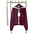 Chanel 26B Cardigã de malha de algodão borgonha