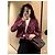 Chaqueta CHANEL 23S de tweed a cuadros Burgundy - vista 6