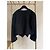 Chaqueta corta de tweed negro Céline con botones dorados - vista 2