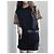Burberry Schwarzes Oberteil aus Wolle mit Plaid Patchwork - Ansicht 9