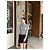 Top a maniche corte a righe in cotone Miu Miu Sailboat - vista 7