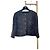 Chanel 23B Jacke aus mehrfarbigem schwarzem Tweed