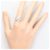Autre Marque PT900 Platin-Ehering mit Diamant - Ansicht 7