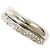 Autre Marque Platin-Bandring mit Diamant