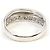 Autre Marque Platin-Bandring mit Diamant - Ansicht 3