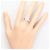 Autre Marque Platinum Band Ring with Diamond - view 7